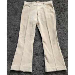 Vintage 1970s Tan Western/Hippie Flare Pants Size 31x30